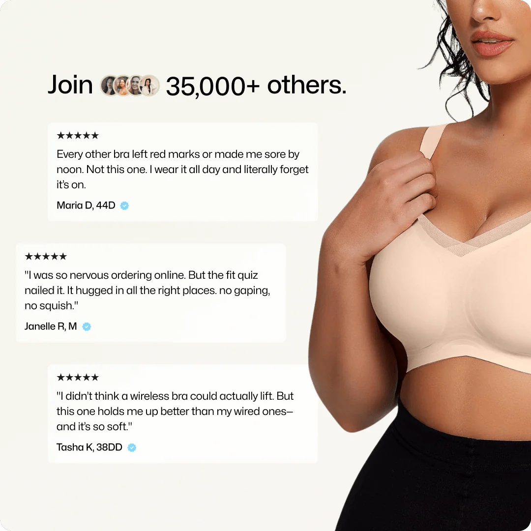 Wireless V-Neck Crossover Mesh Support Bra