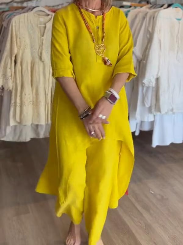 Casual Linen 2 Piece Suit